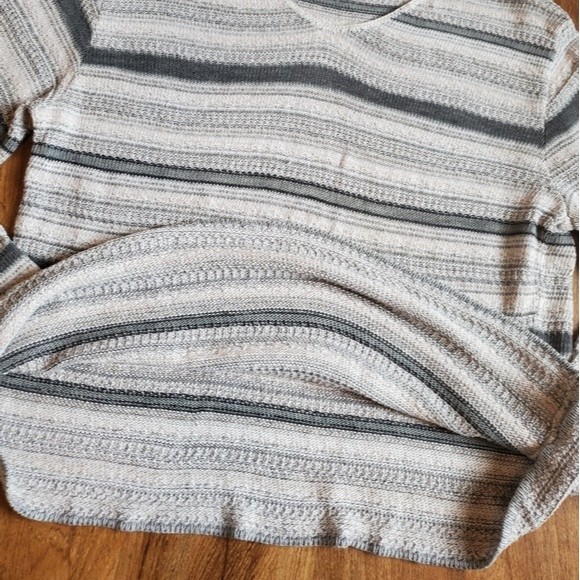 Spunky Vintage Gray Striped Sweater - Picture 9 of 12